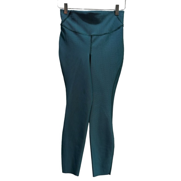Lululemon Base Pace High-Rise Tight 25" Two-Tone Ribbed Green Jasper/Blue - Picture 4 of 7